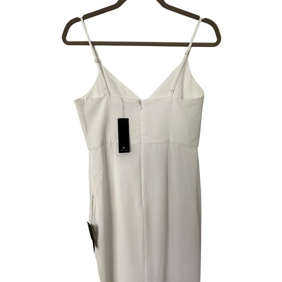 Lulu’s Reinette White Strapless Tulip Midi Dress | S - Picture 10 of 10